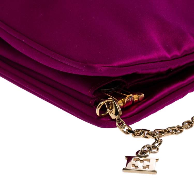 مملوكة مسبقًا Escada Pink Satin Chain Shoulder Bag