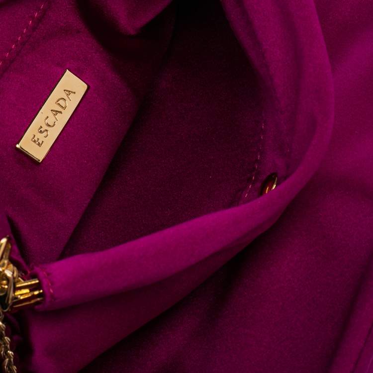مملوكة مسبقًا Escada Pink Satin Chain Shoulder Bag