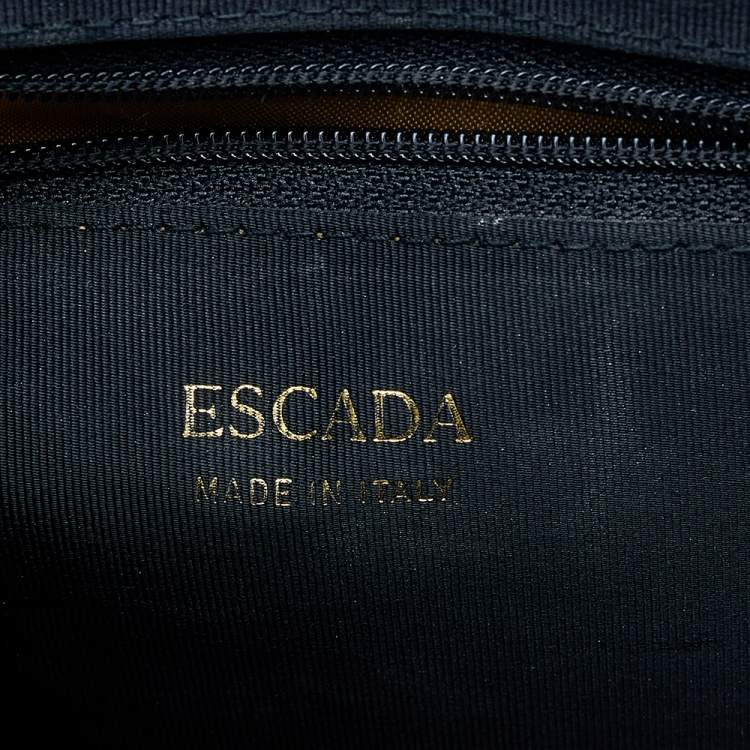 مملوكة مسبقًا Escada Black Nylon Bow Crossbody Bag