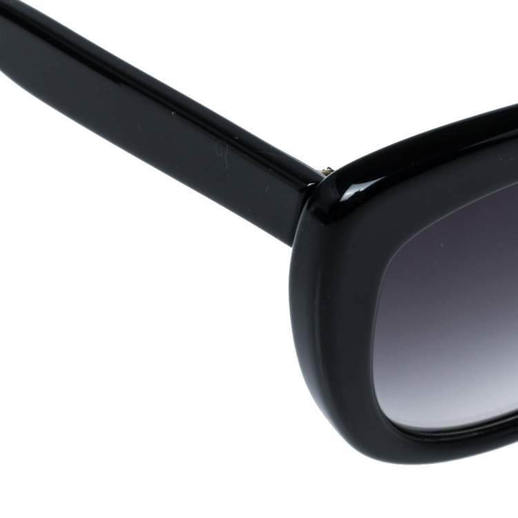 Pre Owned Etro Black/ Grey Gradient ET644S Cat Eye Sunglasses