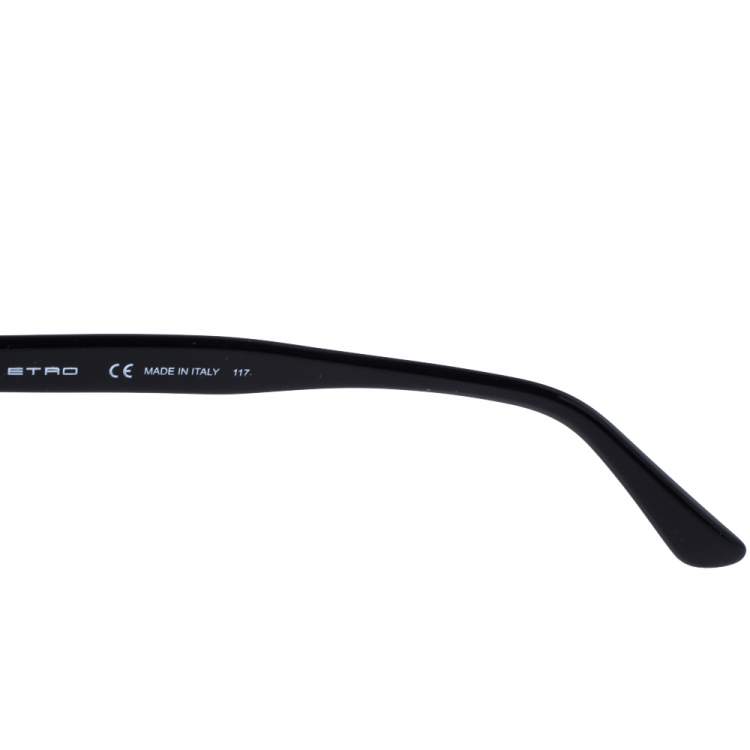 Pre Owned Etro Black/ Grey Gradient ET644S Cat Eye Sunglasses