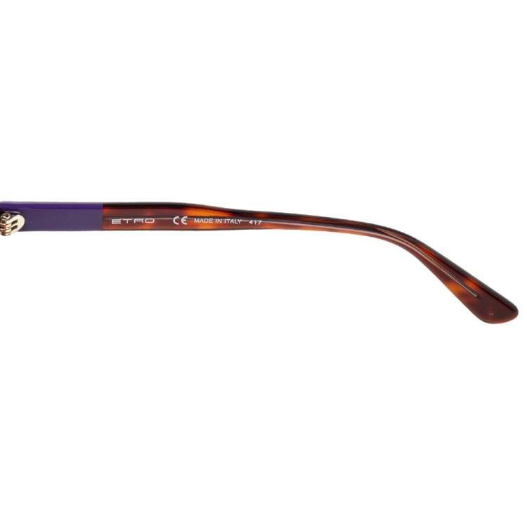 Pre Owned Etro Purple Havana Gradient ET660S Cat Eye Sunglasses