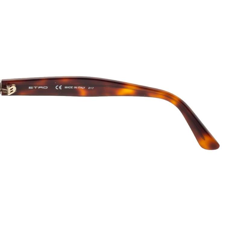 Pre Owned Etro Havana/Black Gradient ET652S Cat Eye Sunglasses