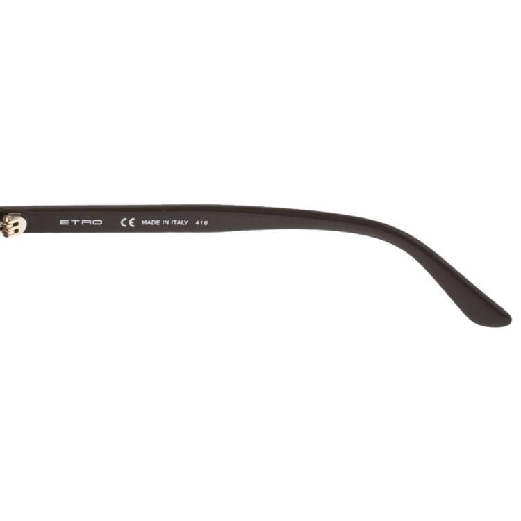 Pre Owned Etro Brown/Orange Paisley Gradient ET108S Cat Eye Sunglasses