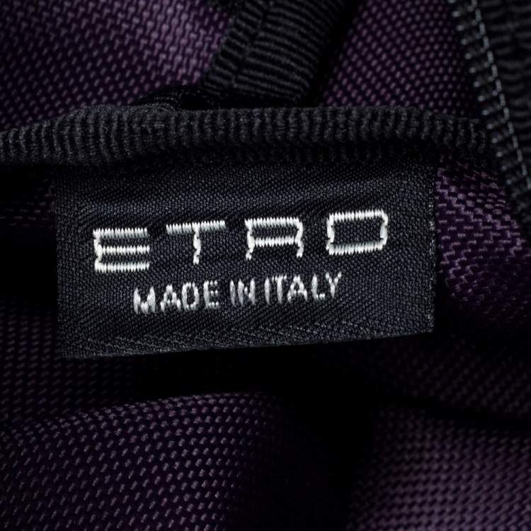 Pre Owned Etro Multicolor Paisley Fabric Makeup Case