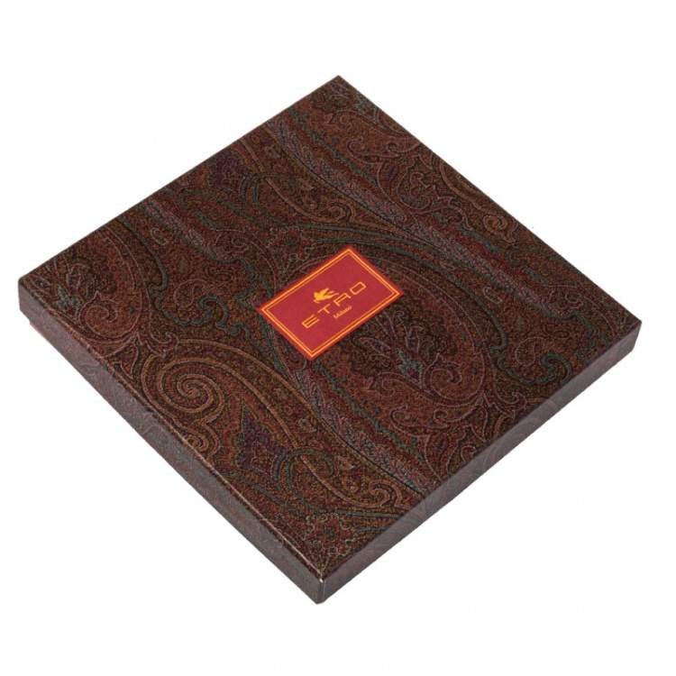 Pre Owned Etro Beige Floral Paisley Print Cashmere Scarf
