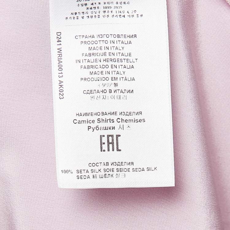 Pre Owned Etro Lilac Floral Print Silk Crepe Button Front Shirt XL