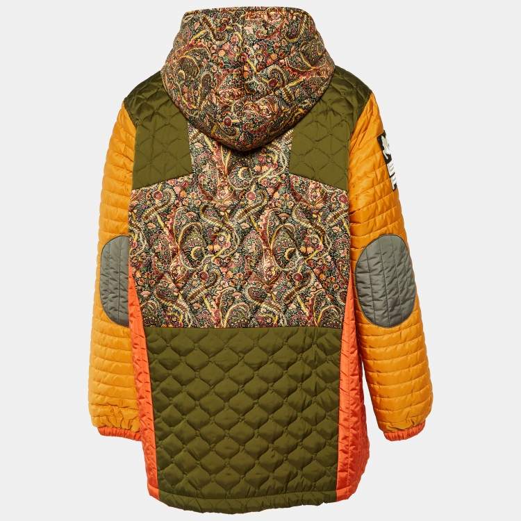 Pre Owned Etro Multicolor Patchwork Quilted Jacket S