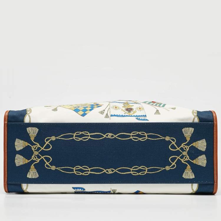 Pre Owned Etro Multicolor Printed Fabric and Leather Shopper Tote