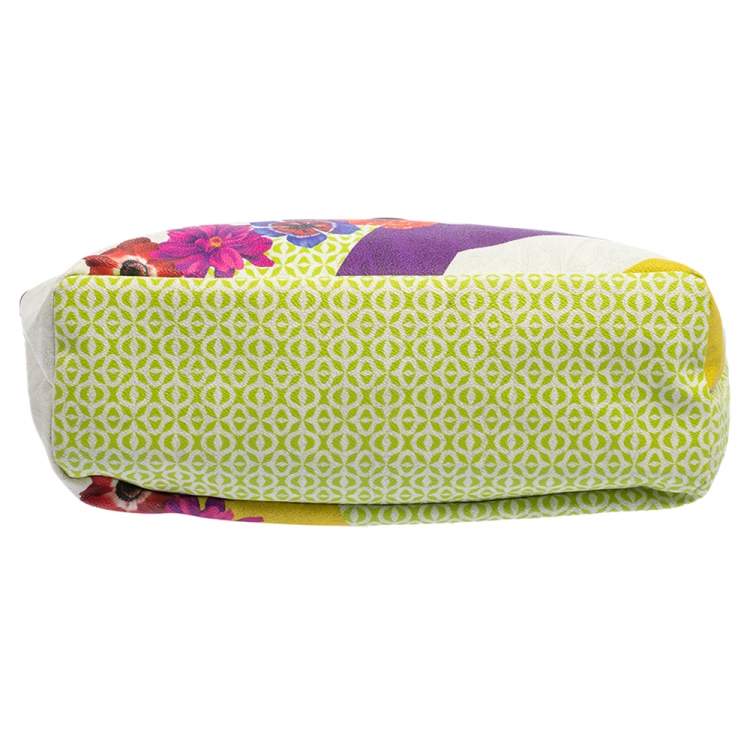 Pre Owned Etro Multicolor PVC Floral Print Tote