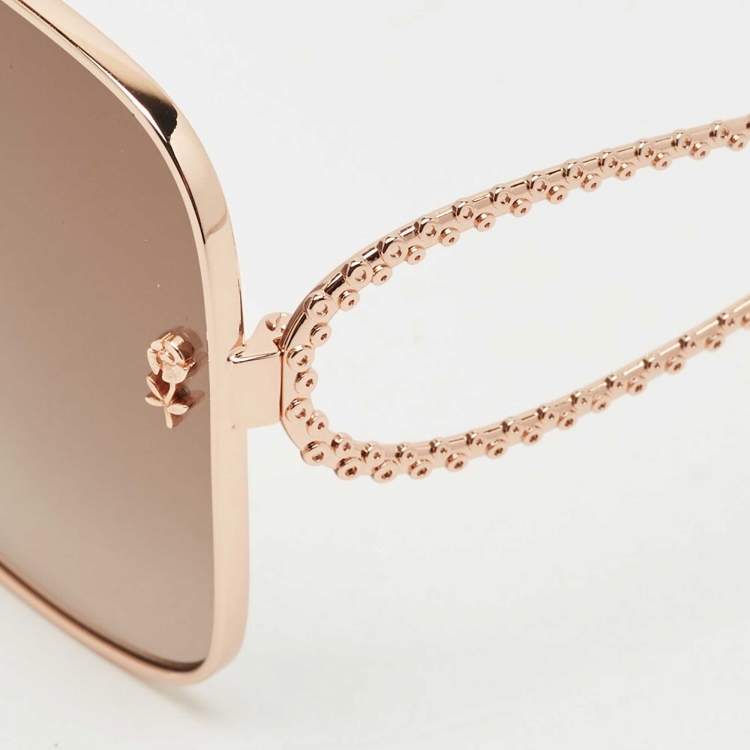 Pre Owned Etro Brown Gradient 0070/S Oversized Sunglasses