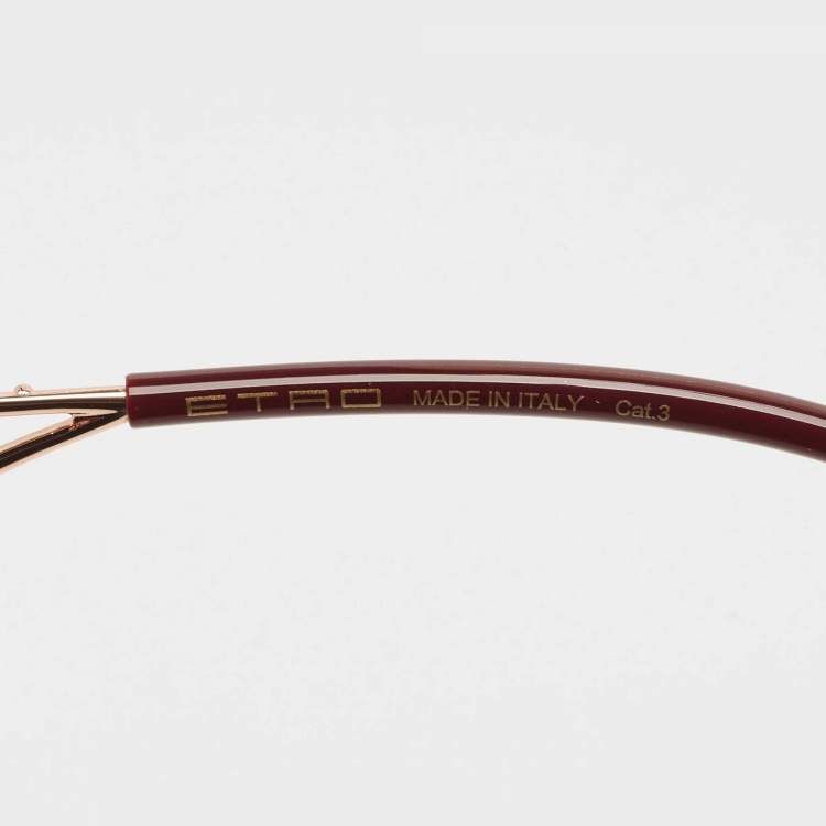 Pre Owned Etro Brown Gradient 0070/S Oversized Sunglasses