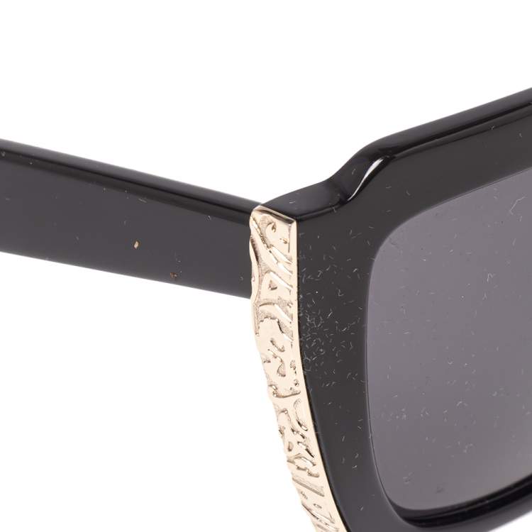 Pre Owned Etro Black / Grey ET655S Square Sunglasses