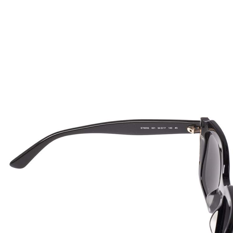 Pre Owned Etro Black / Grey ET655S Square Sunglasses