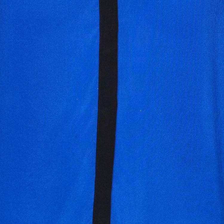 Pre Owned Etro Blue Silk Long Sleeve Shirt M