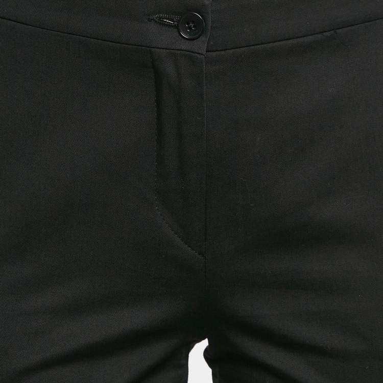 Pre Owned Etro Black Cotton Trousers S