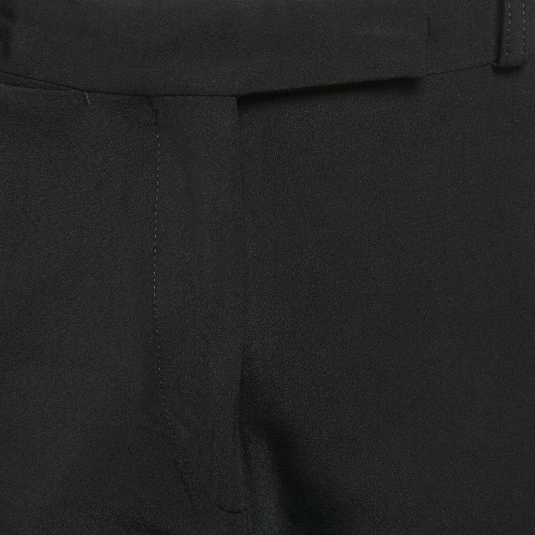 Pre Owned Etro Black Crepe Tailored Trousers S