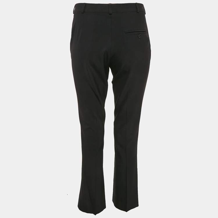 Pre Owned Etro Black Crepe Tailored Trousers S