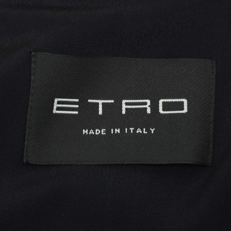 Pre Owned Etro Multicolor Floral Brocade Fabric Jacket S