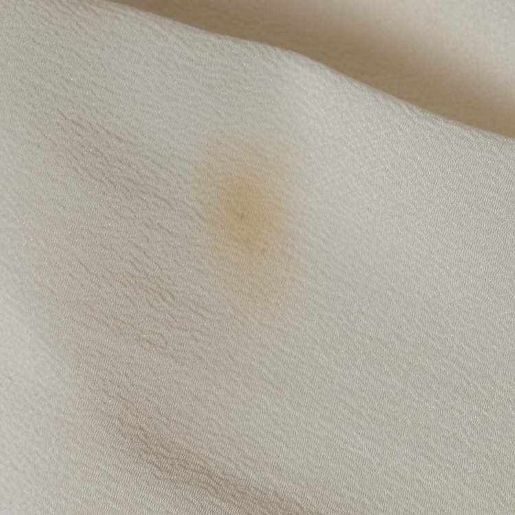 Pre Owned Etro Cream Silk Full Sleeves Shirt M