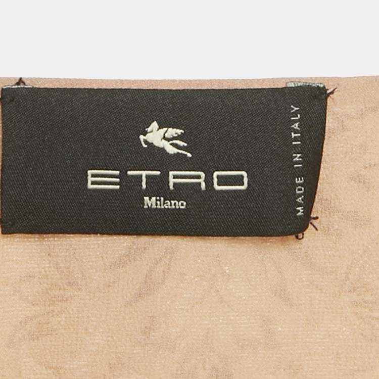 Pre Owned Etro Multicolor Lurex Tassel Detail Poncho One Size