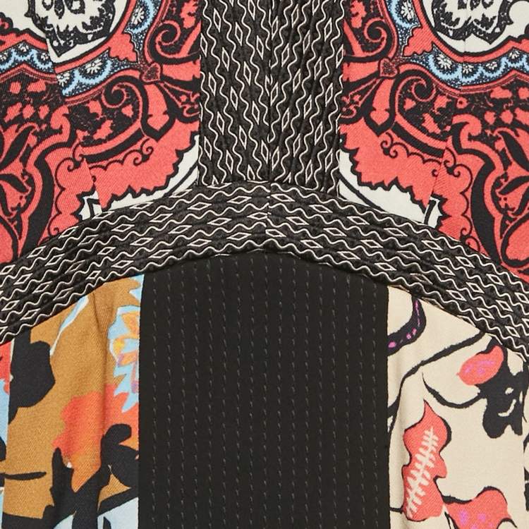 مملوكة مسبقًا Etro Multicolor Paisley Print Silk Mini Dress M