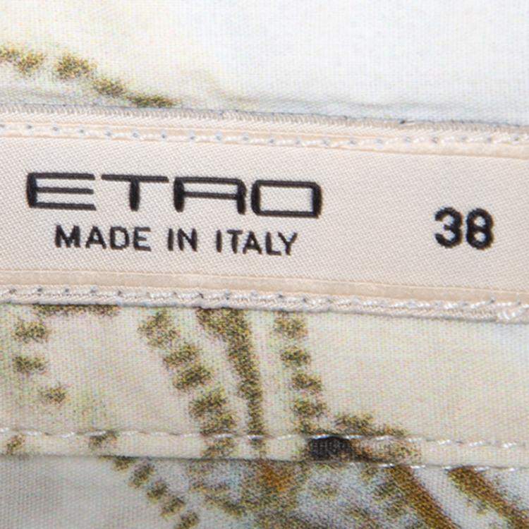 Pre Owned Etro Multicolor Paisley Print Cotton Long Sleeve Shirt S