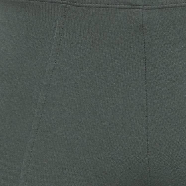 Pre Owned Etro Green Knit & Lace Leggings S/M