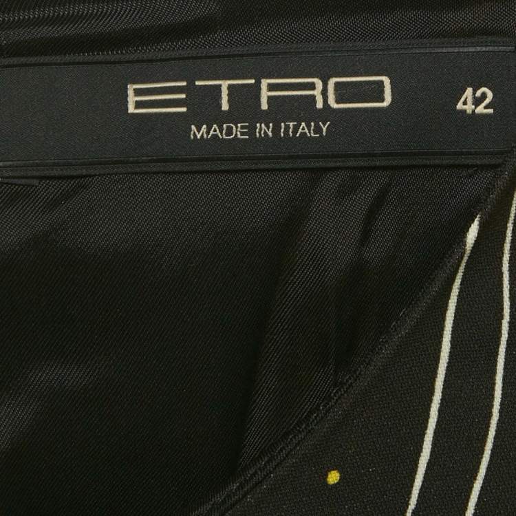 مملوكة مسبقًا Etro Multicolour Paisley Print Crepe Mini Dress M