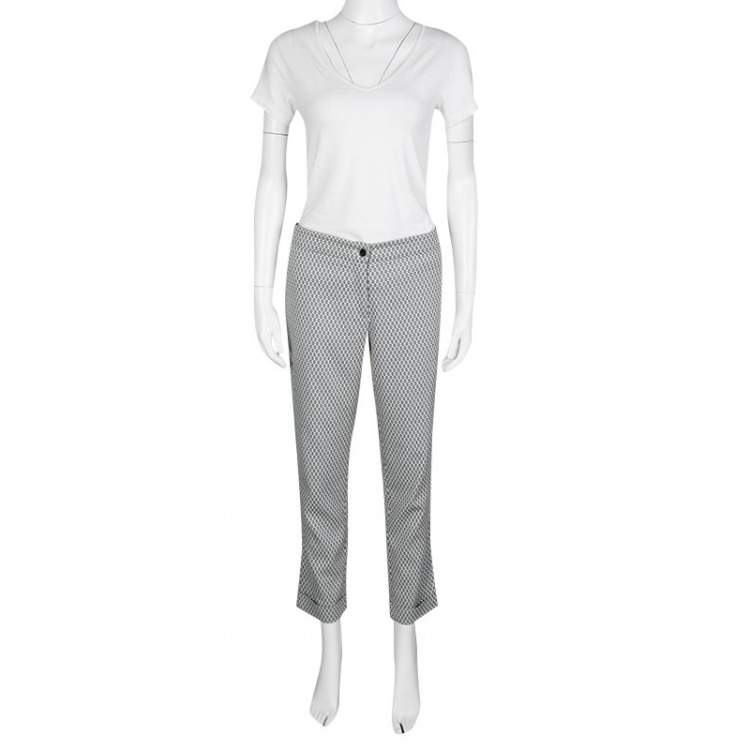 Etro Monochrome Jacquard Cropped Pants M