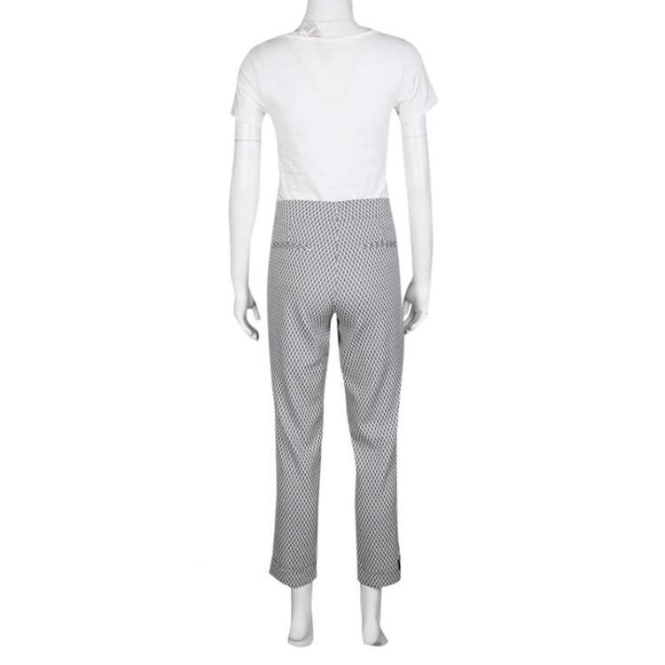 Etro Monochrome Jacquard Cropped Pants M