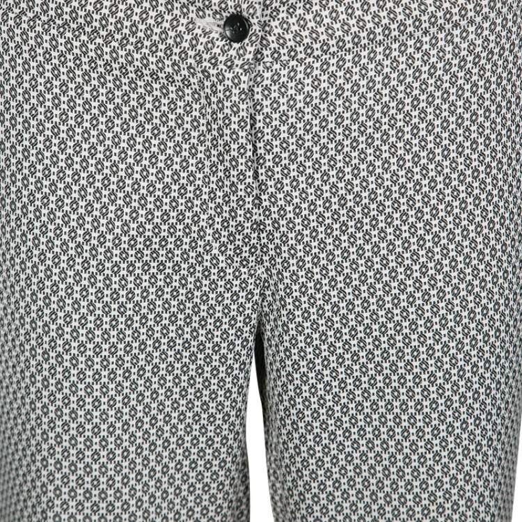 Etro Monochrome Jacquard Cropped Pants M