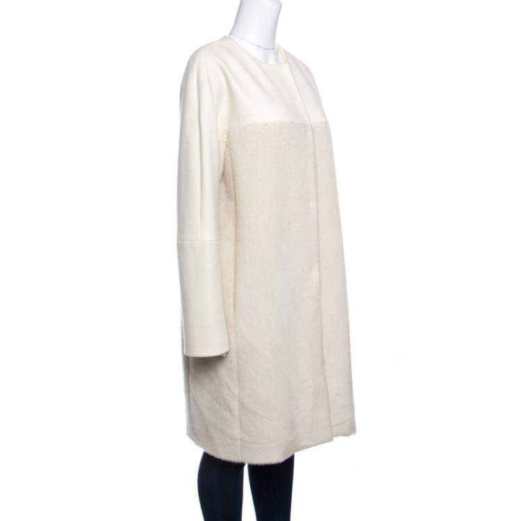 Faux Shearling Coat in White - Etro