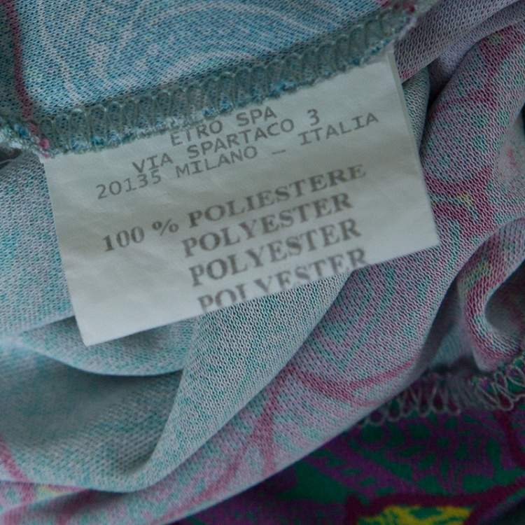 Pre Owned Etro Multicolor Paisley Printed Top L
