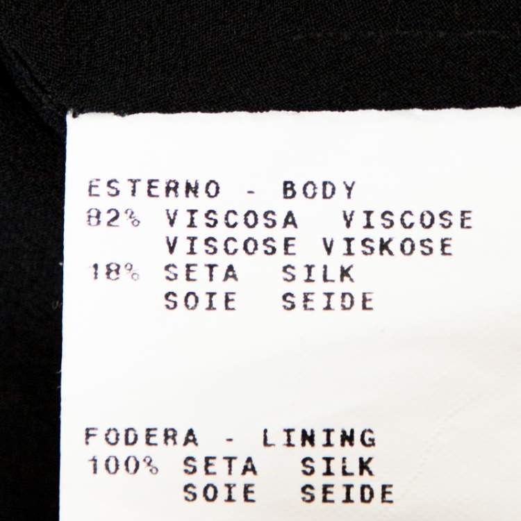 Pre Owned Etro Black Devore Velvet Maxi Dress L