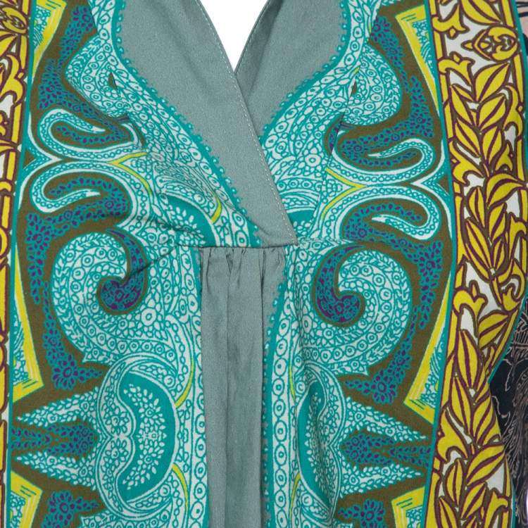 مملوكة مسبقًا Etro Multicolor Paisley Print Cotton Shirt Dress L