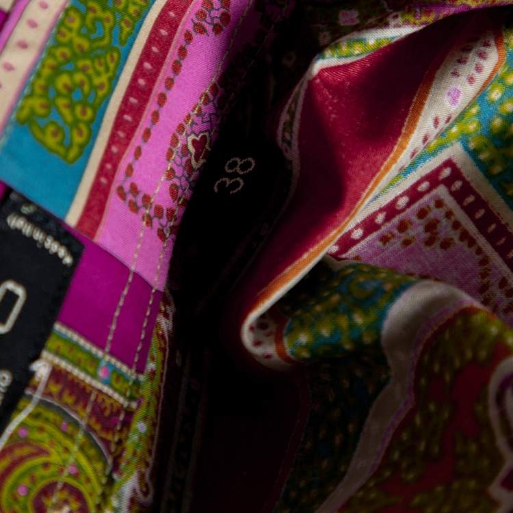 Pre Owned Etro Multicolor Paisley Printed Cotton Button Front Fitted Shirt S