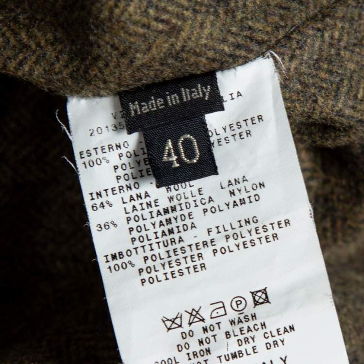 Pre Owned Etro Colorblock Synthetic Quilted & Velvet Trim Detailed Jacket S 