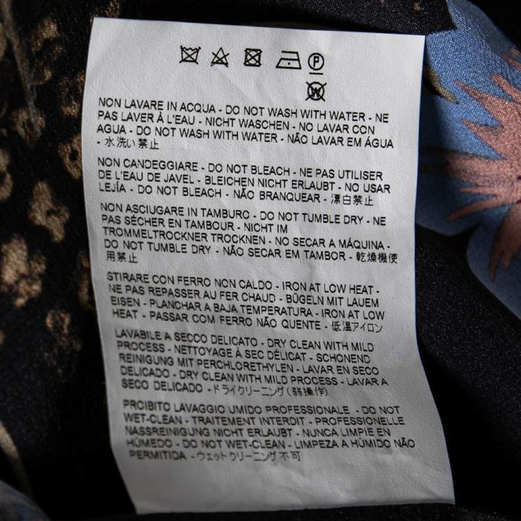 Pre Owned Etro Multicolor Floral Printed Silk Shirt S