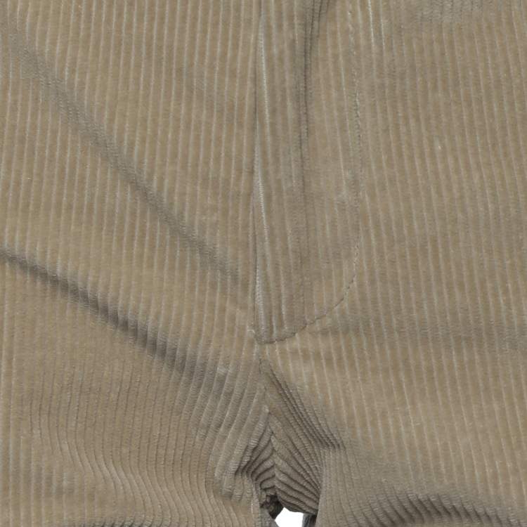 Pre Owned Etro Beige Corduroy High Rise Flared Pants S