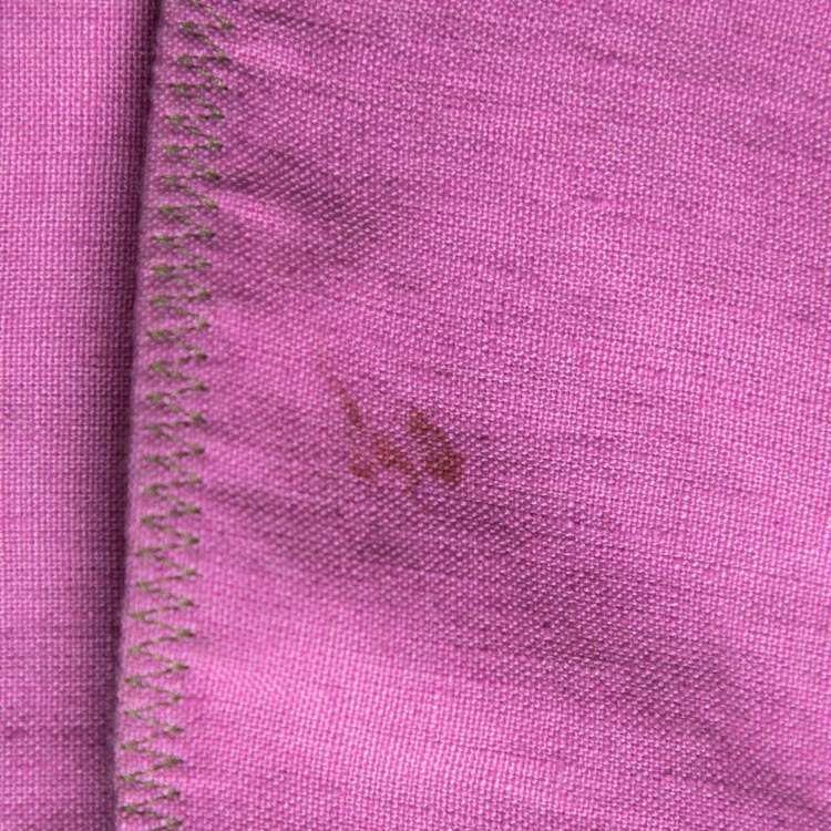 Pre Owned Etro Pink Linen Long Sleeve Jacket L