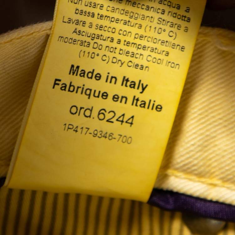 Pre Owned Etro Yellow Cotton Straight Fit Jeans M