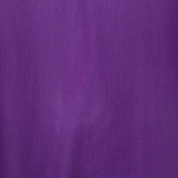 Pre Owned Etro Purple Silk V Neck Blouse S 