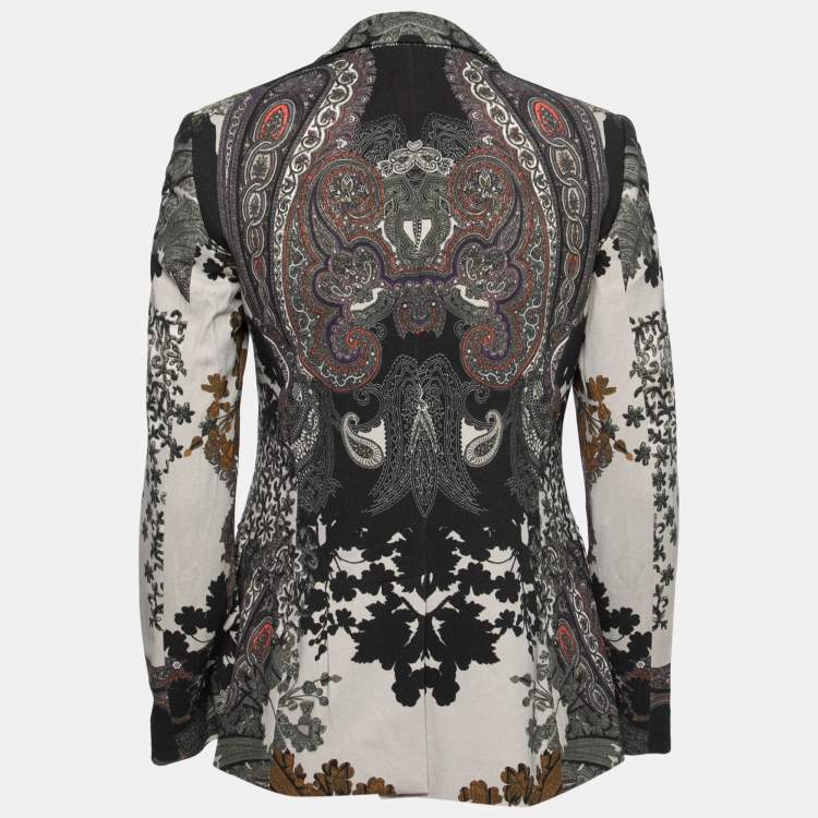 ジャケット ETRO Embroidered Stretch Jersey Blazer Etro Tailored jersey blazer with embroidered shoulders | The