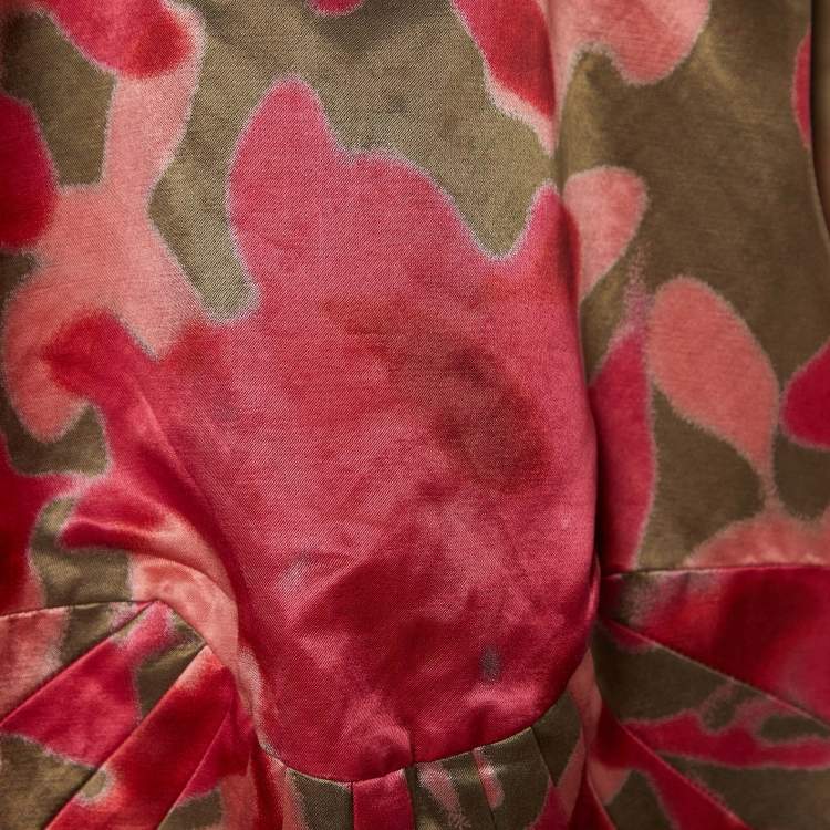 Pre Owned Etro Multicolor Satin Sleeveless Top S