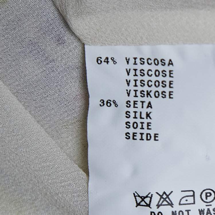 Pre Owned Etro Cream Floral Devour Maxi Dress M