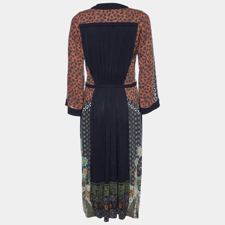 ワンピースその他 ETRO Flared midi dress with multi-coloured print Etro Multicolor Printed Wool Blend Midi Dress M Etro | TLC