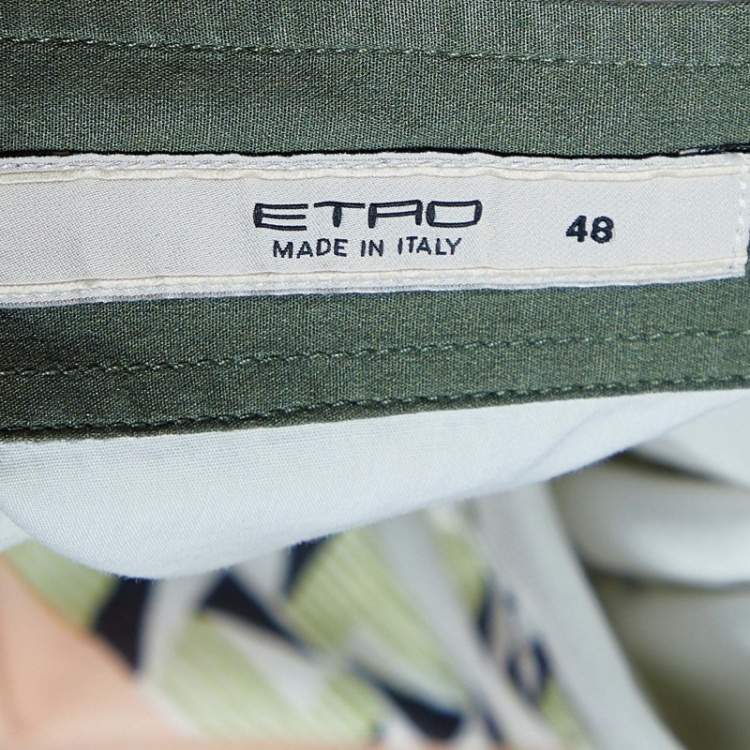 Pre Owned Etro Multicolor Printed Cotton Shirt L