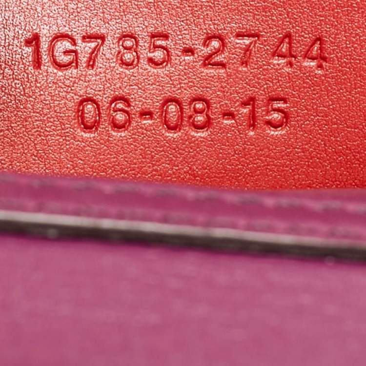 Pre Owned Etro Magenta Paisley Embossed Leather Shoulder Bag