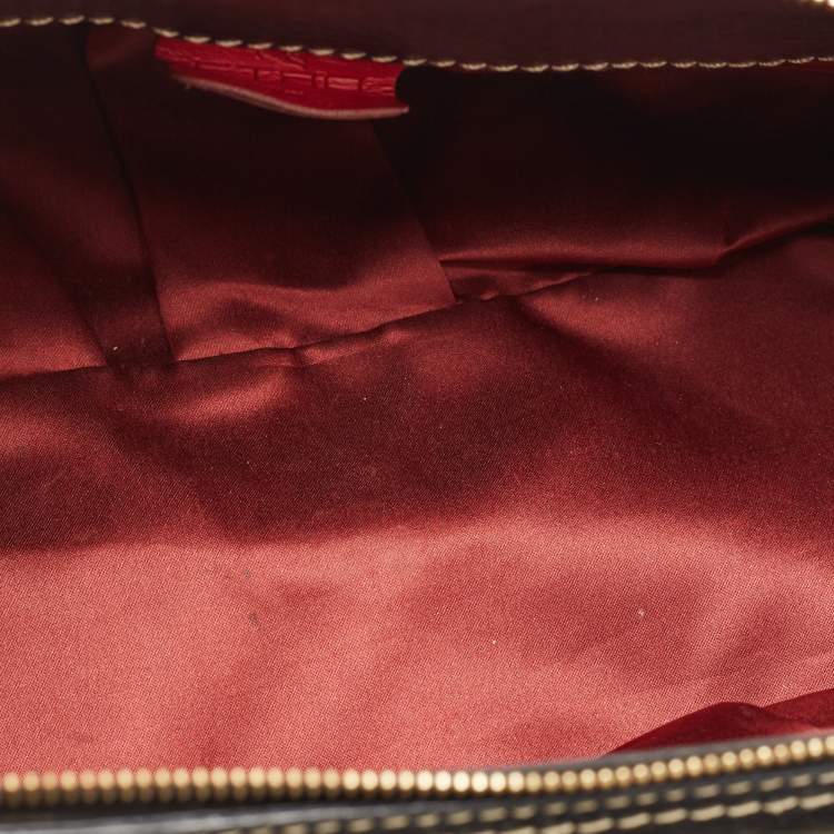 Pre Owned Etro Black Leather Pleated Shoulder Bag